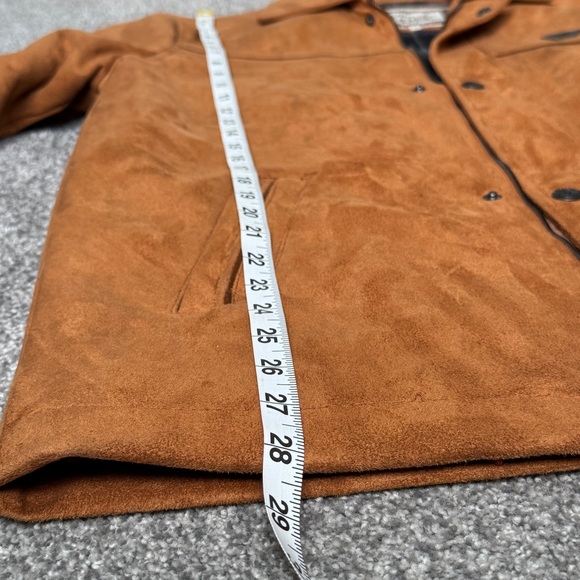 Vtg Reportage R.D.G. Italia Luxury Suede Brown Men’s Jacket Size Medium - Picture 8 of 16